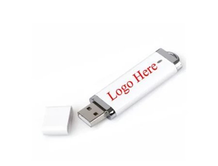 White Plastic Body USB Flash Pen Drive, For Computer,Laptop