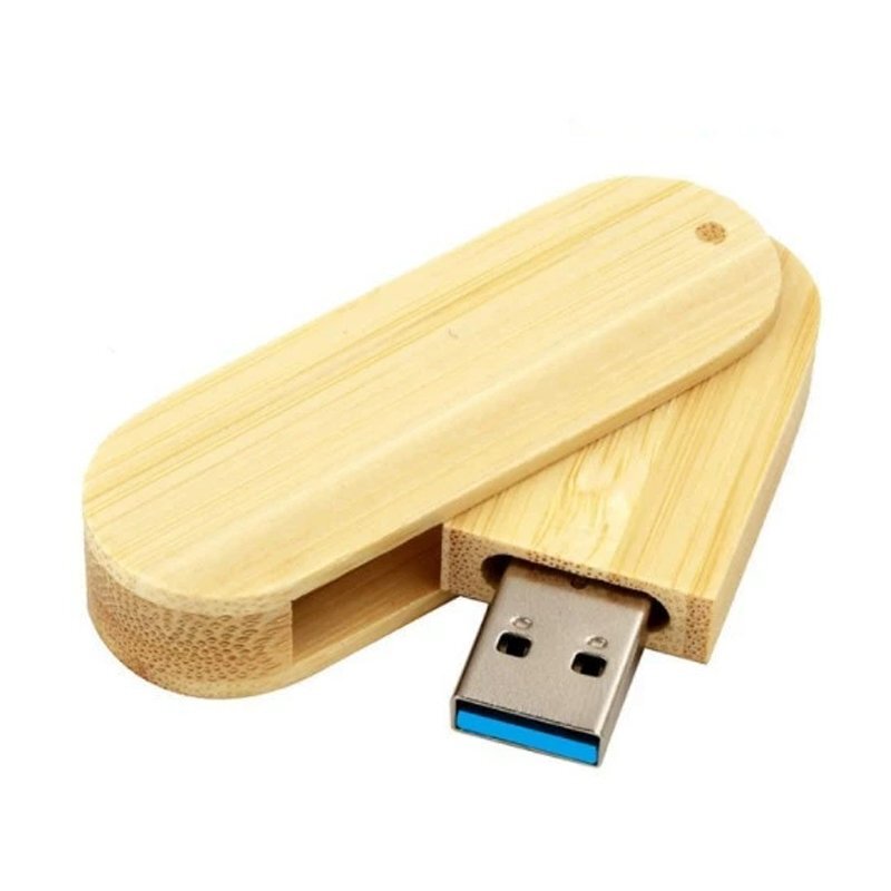 Bamboo Wood Rotating USB 3.0 Drive