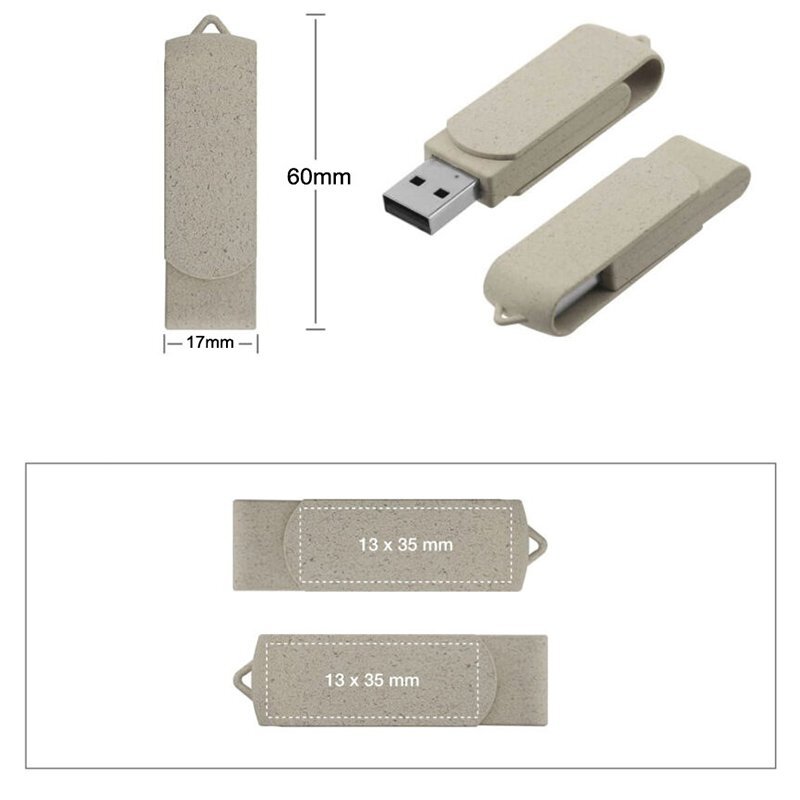 Basic Rotating Biodegradable USB Memory Stick