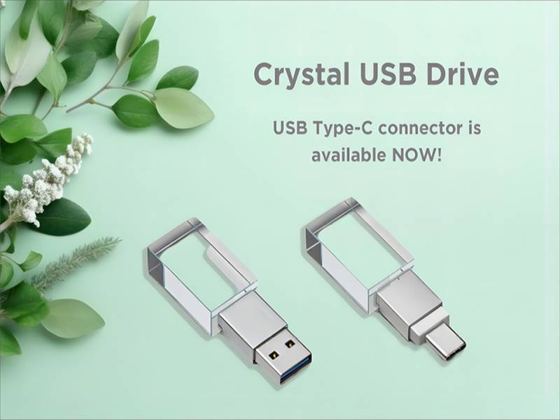 Crystal USB Drive Bester kundenspezifischer USB für Fotokunden