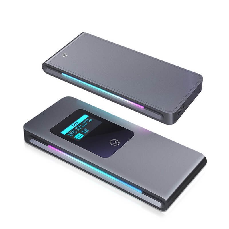 RGB lighting ultra thin alloy high speed portable hard drive