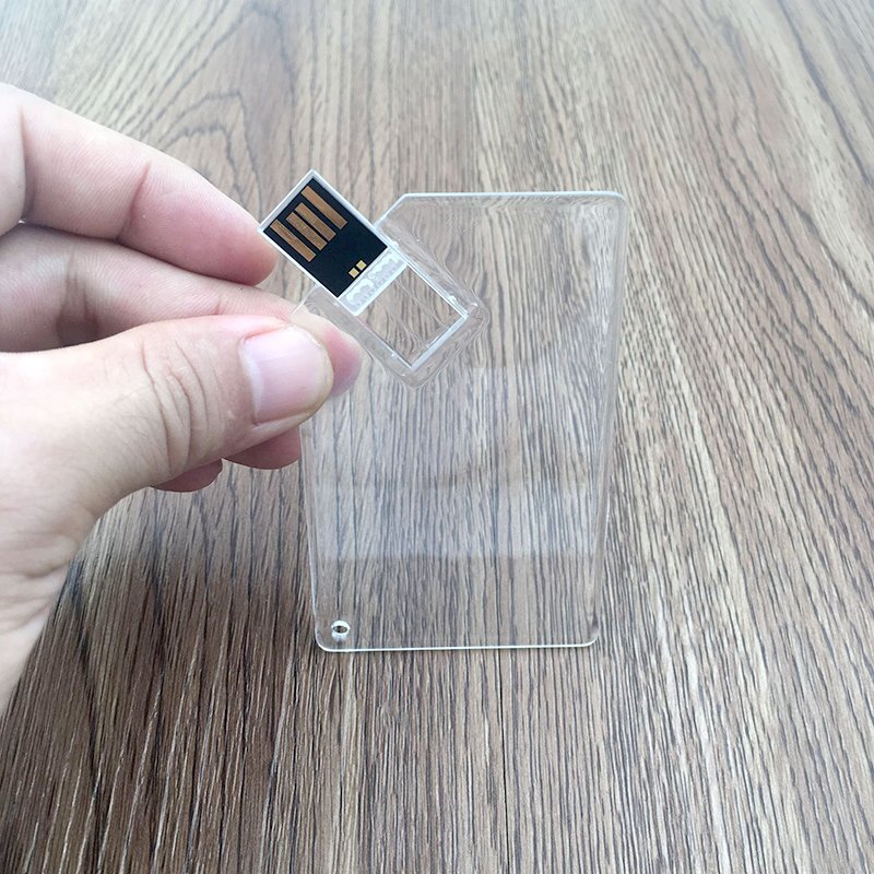 porcellana trasparente carta usb flash drive produttore
