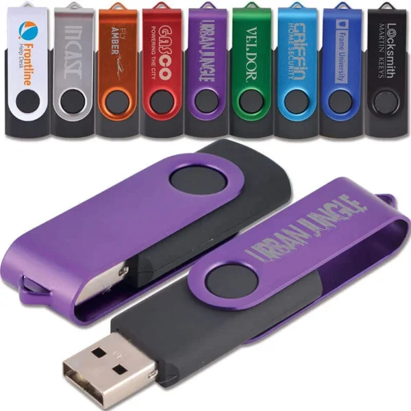Most Popular Swivel USB Flash Drive - custom swivel USB flash drive with logo, made by YOUSAN USB manufacturer