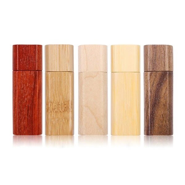 Slim Rectangle Wooden Flash Drives - custom wooden USB flash drive with logo, made by YOUSAN USB manufacturer