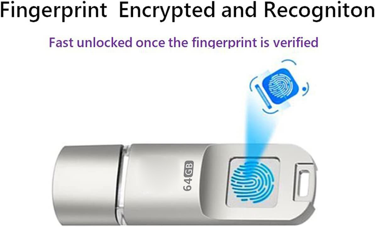 USB 3.0 Encrypted Memory Stick Security Protection for PC Smartphone Laptop detail view 1 - custom fingerprint encrypted USB flash drive by YOUSAN