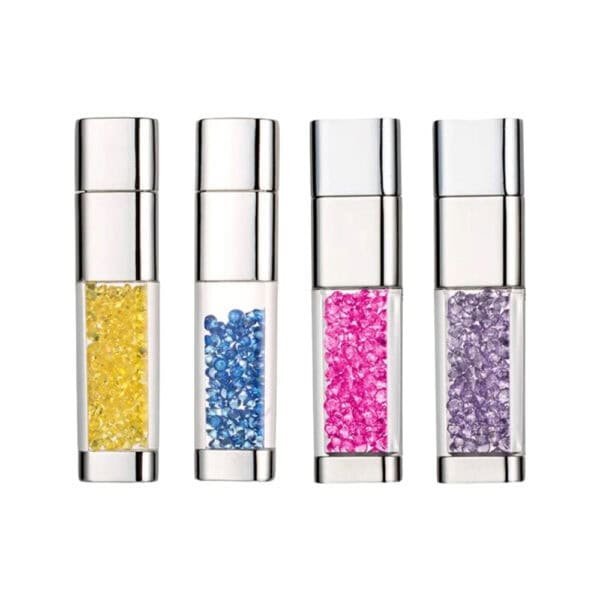 Jewelry Crystal Lipstick USB Flash Drive - custom crystal LED USB flash drive with logo, made by YOUSAN USB manufacturer