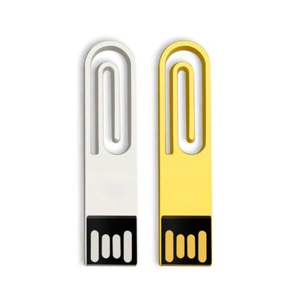 Paper Clip Shape Waterproof USB Drive Flash Drive - custom metal USB flash drive with logo, made by YOUSAN USB manufacturer