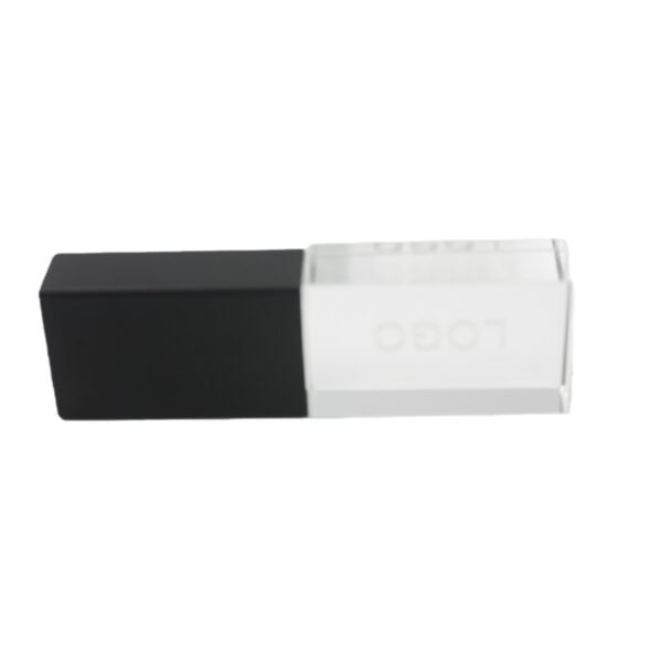 Black Transparent Crystal USB Flash Drive detail view 3 - custom crystal LED USB flash drive by YOUSAN