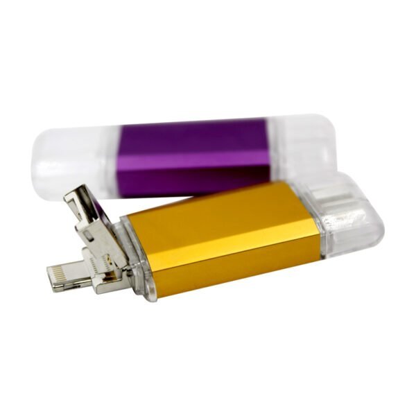 Colorful Metal and Lighting USB Flash Drive - custom OTG USB flash drive with logo, made by YOUSAN USB manufacturer