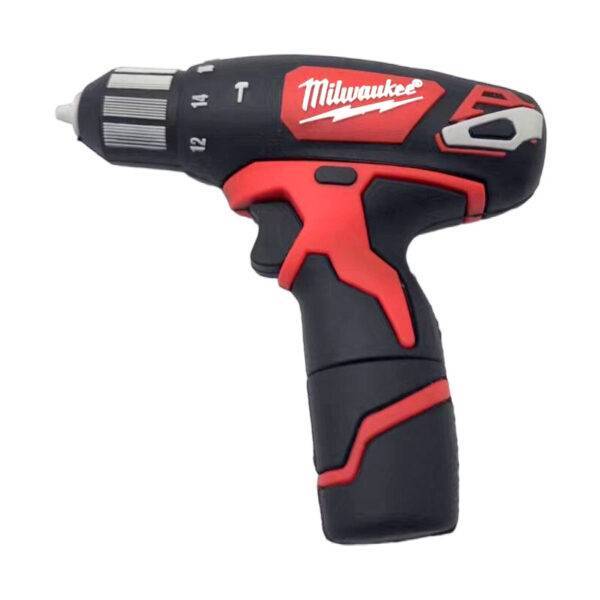 Electric Drill shaped custom PVC USB flash drive with electric drill with body, chuck, handle and battery pack - promotional USB drive by YOUSAN USB manufacturer