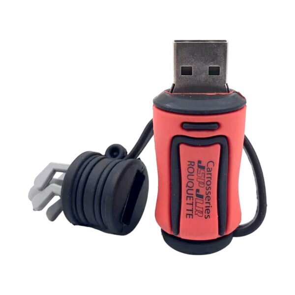 Golf Club & Bucket shaped custom PVC USB flash drive with golf club with bucket of balls set design - promotional USB drive by YOUSAN USB manufacturer
