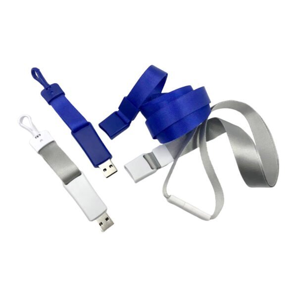 Exhibition Lanyard USB Flash Drive - custom wristband USB flash drive with logo, made by YOUSAN USB manufacturer