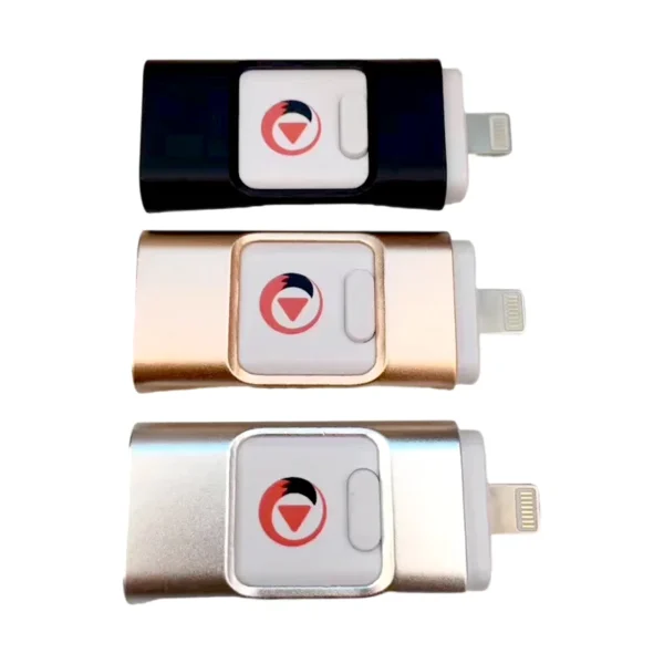 Lightning and USB-A Flash Drive - custom OTG USB flash drive with logo, made by YOUSAN USB manufacturer