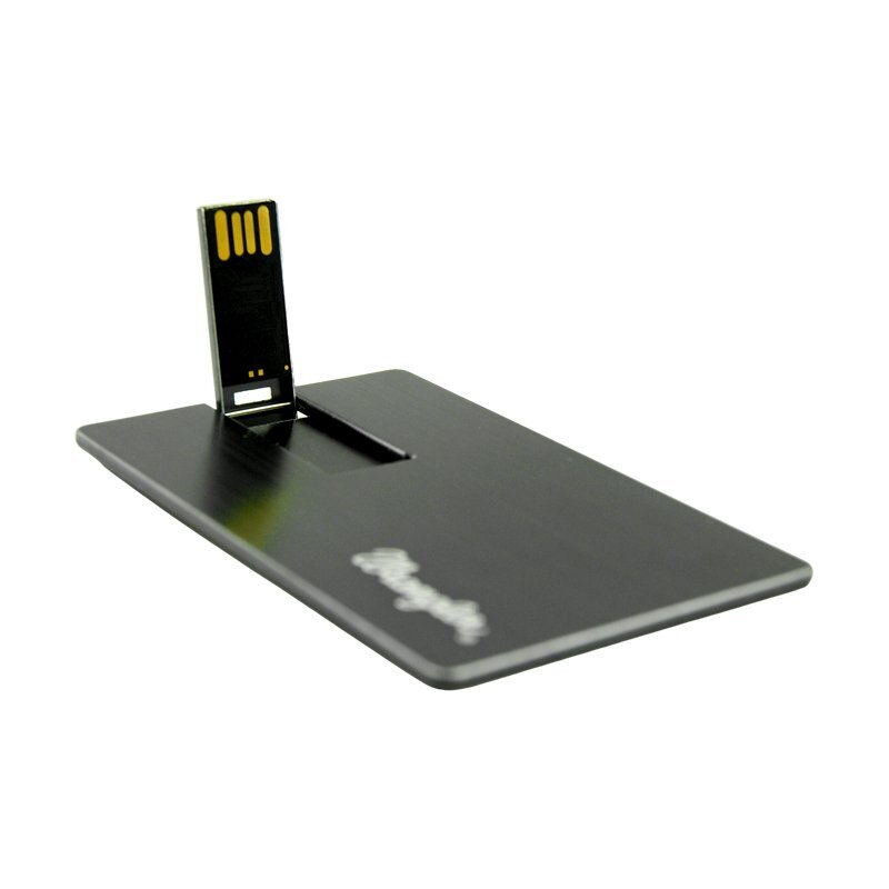 Metal Card Flash Drives - custom card USB flash drive with logo, made by YOUSAN USB manufacturer