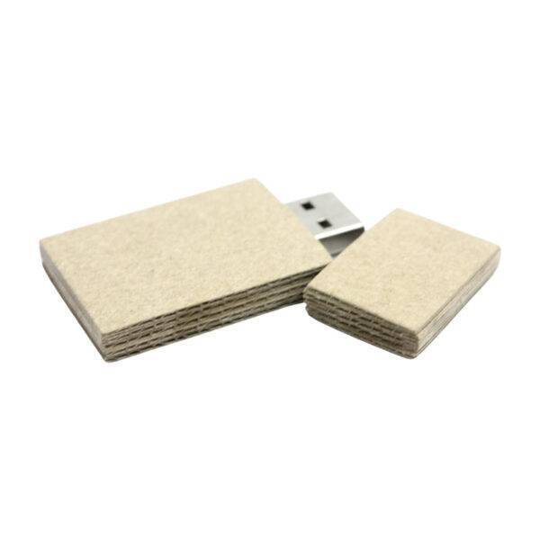 Rectangular Cardboard USB Flash Drive - custom biodegradable USB flash drive with logo, made by YOUSAN USB manufacturer
