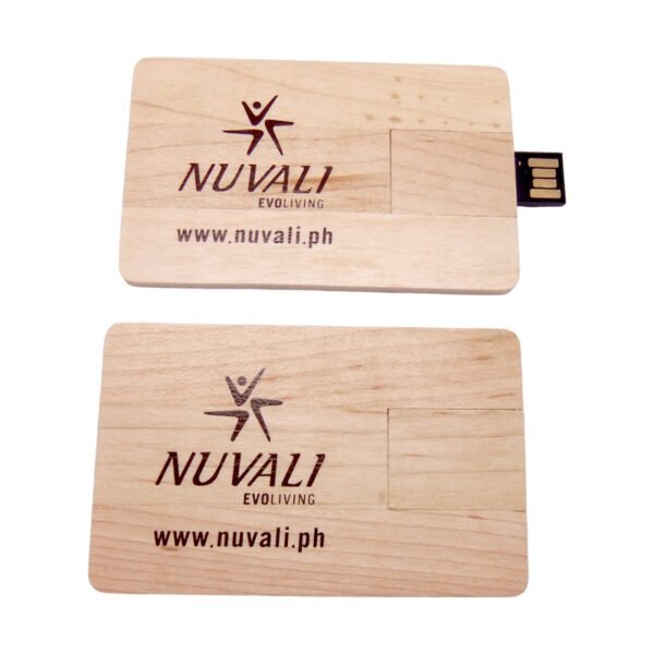 Wooden Card Flash Drive detail view 1 - custom card USB flash drive by YOUSAN