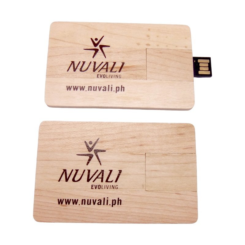 Wooden Card Flash Drive detail view 1 - custom card USB flash drive by YOUSAN