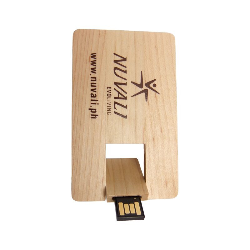 Wooden Card Flash Drive detail view 2 - custom card USB flash drive by YOUSAN