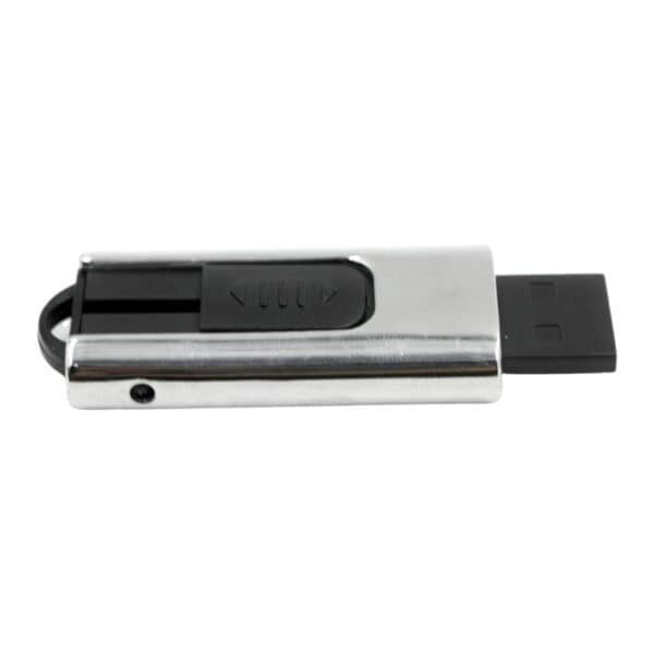 Two-sided Metal Push-pull USB Flash Drive - custom push-pull USB flash drive with logo, made by YOUSAN USB manufacturer