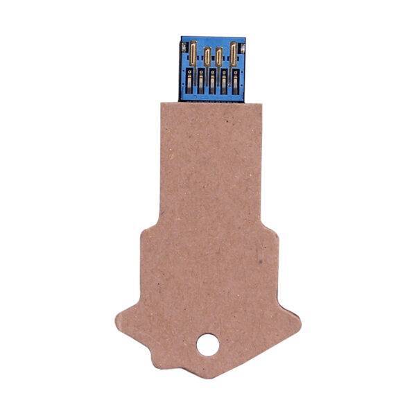 Biodegradable House Shape Key USB Flash Drive - custom biodegradable USB flash drive with logo, made by YOUSAN USB manufacturer