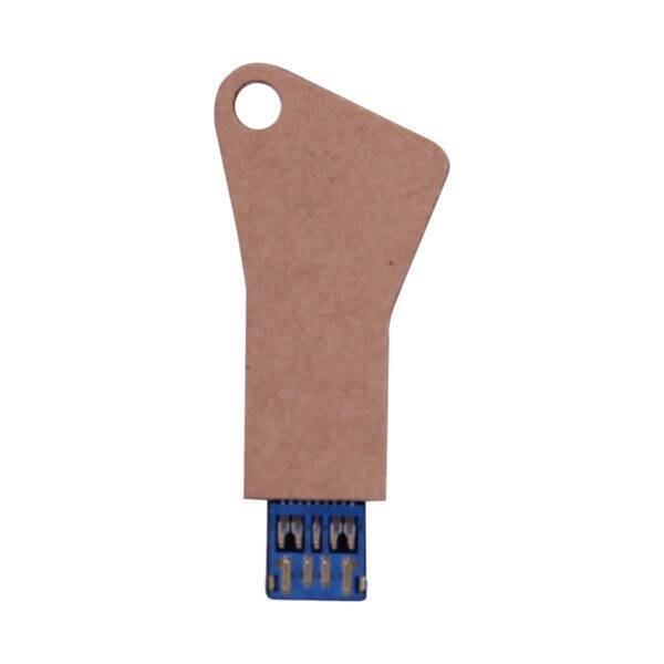 Biodegradable Triangle Key USB Flash Drive - custom biodegradable USB flash drive with logo, made by YOUSAN USB manufacturer