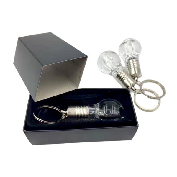 Custom light bulb USB flash drive - light bulb USB drive with LED illumination and Carb NB logo inside engraving - B2B case study by YOUSAN USB manufacturer