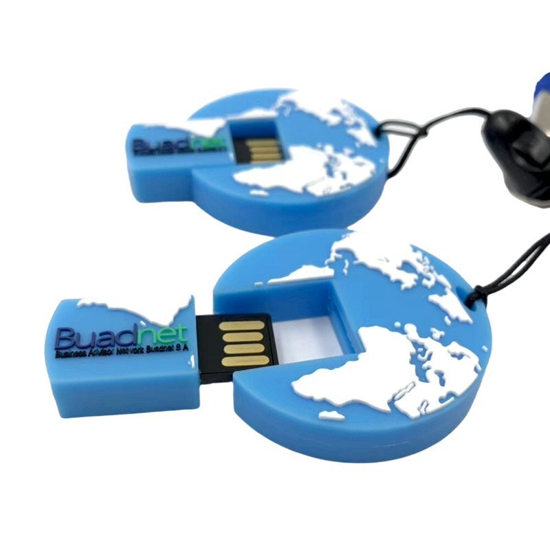 Customized World Map USB Flash Drive from Buadnet Inc. detail view 2 - custom custom USB flash drive by YOUSAN