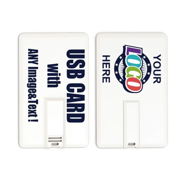 Credit Card USB Flash Drive with Logo - custom card USB flash drive with logo, made by YOUSAN USB manufacturer