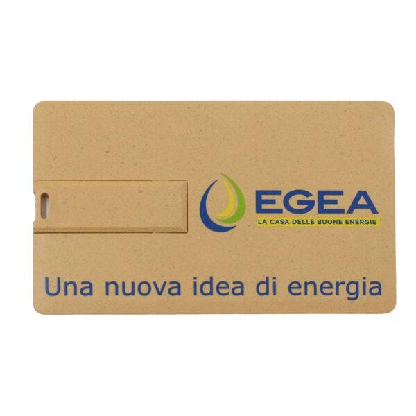 Recycled Plastic Credit Card Flash Drive - custom biodegradable USB flash drive with logo, made by YOUSAN USB manufacturer