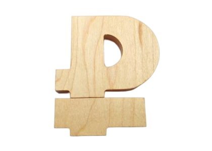 Wooden Alphabet Flash Drive