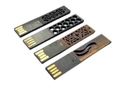 Wooden Window Flower Flash Drive