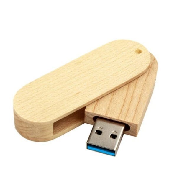 Bulk Wood Rotator USB Flash Drive 3.0 - custom USB 3.0 flash drive with logo, made by YOUSAN USB manufacturer