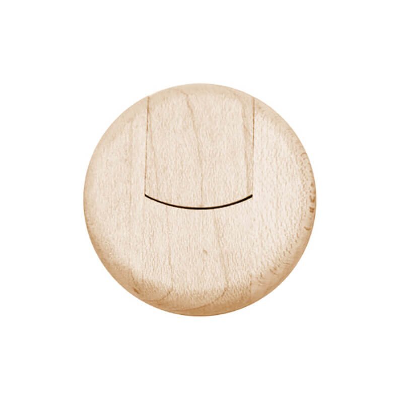 Maple USB3.0 Small Round Wooden USB Flash Drive