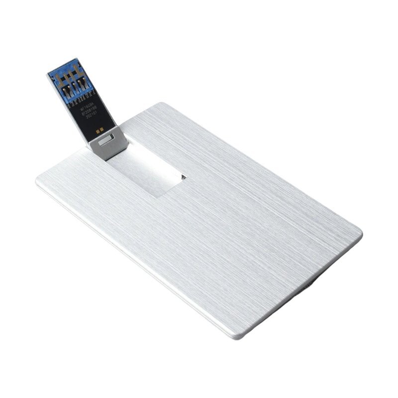 Custom USB 3.0 Metal Card Flash Drive with Logo detail view 3 - custom card USB flash drive by YOUSAN