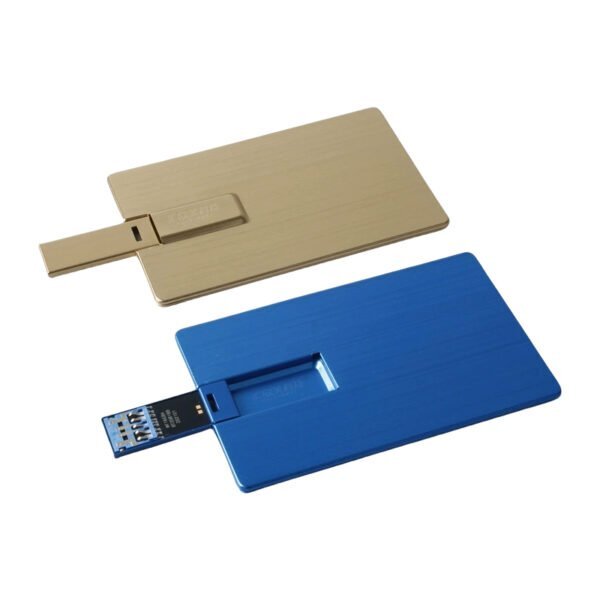 Custom USB 3.0 Metal Card Flash Drive with Logo - custom card USB flash drive with logo, made by YOUSAN USB manufacturer