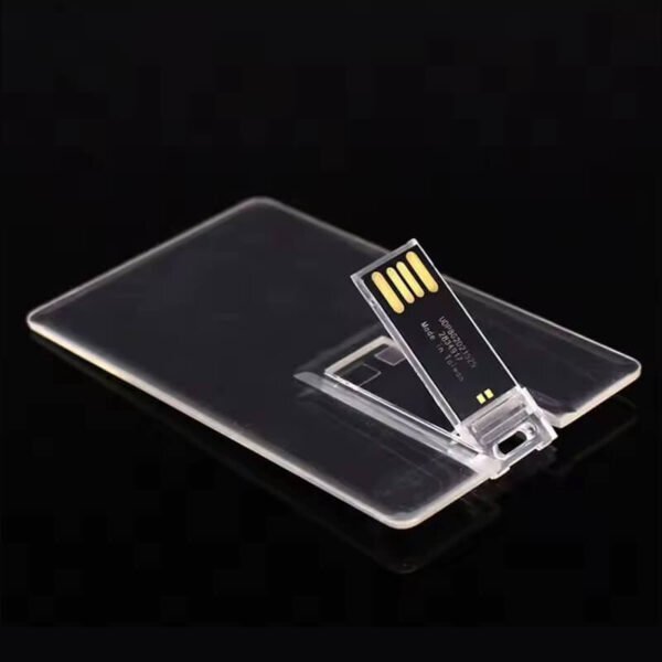 Transparent Card USB Flash Drive - custom card USB flash drive with logo, made by YOUSAN USB manufacturer