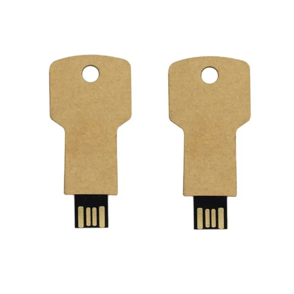 Eco-friendly Key Shaped USB Flash Drive - custom biodegradable USB flash drive with logo, made by YOUSAN USB manufacturer