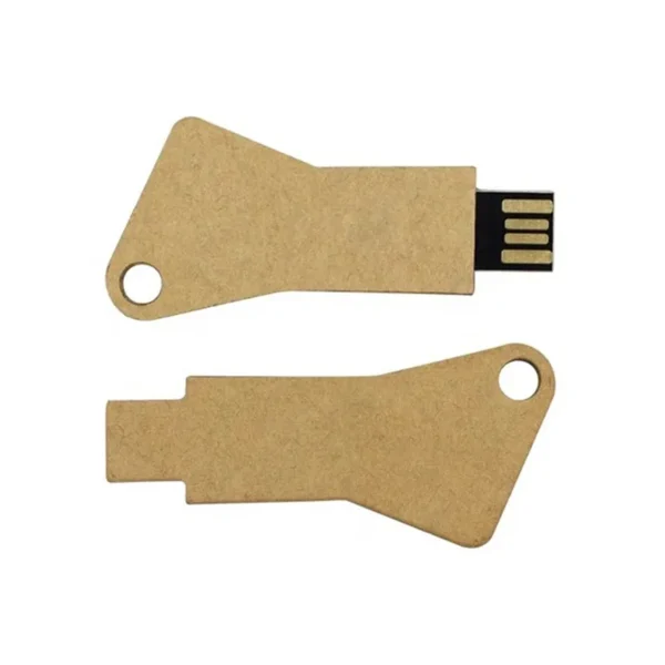 Triangular Biodegradable Key-Shaped USB Drive detail view 1 - custom biodegradable USB flash drive by YOUSAN