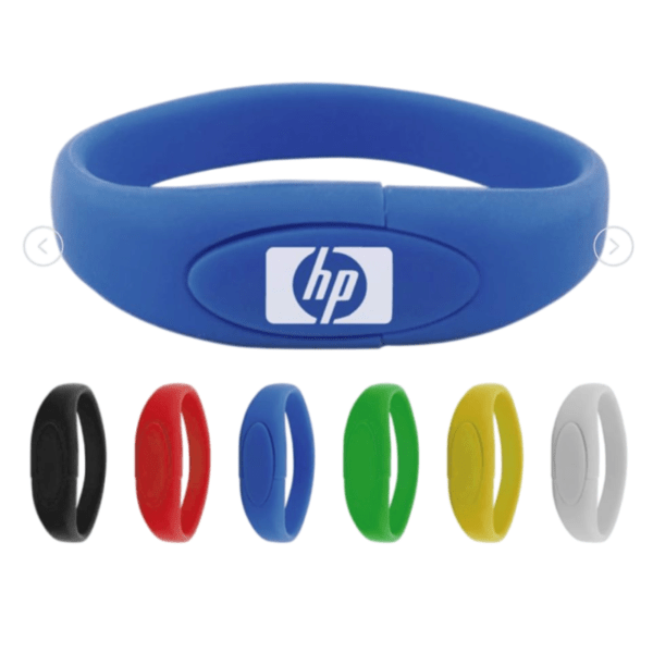 PVC Bracelet Style USB Flash Drive - custom wristband USB flash drive with logo, made by YOUSAN USB manufacturer