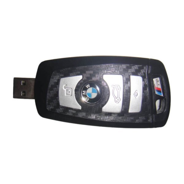 BMW Plastic&leather Car Key USB Flash Drive - custom key-shaped USB flash drive with logo, made by YOUSAN USB manufacturer