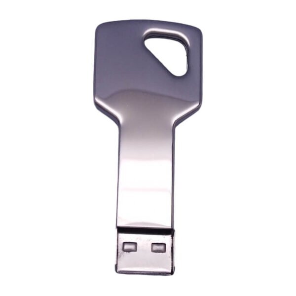 Electroplated Square Key USB Flash Drive with Triangular Hole - custom key-shaped USB flash drive with logo, made by YOUSAN USB manufacturer