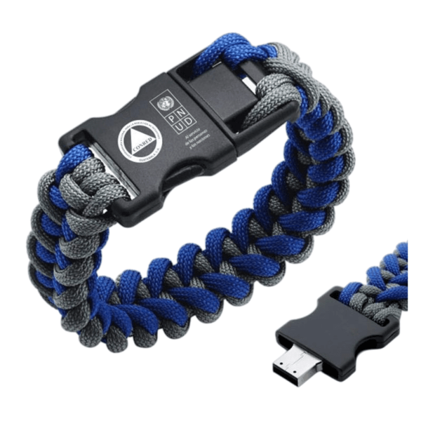 Woven Cable Wristband USB Flash Drive - custom wristband USB flash drive with logo, made by YOUSAN USB manufacturer