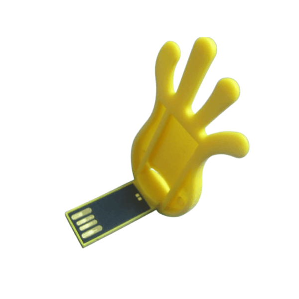 Palm-shaped Flip-cover USB Flash Drive - custom USB flash drive with logo, made by YOUSAN USB manufacturer