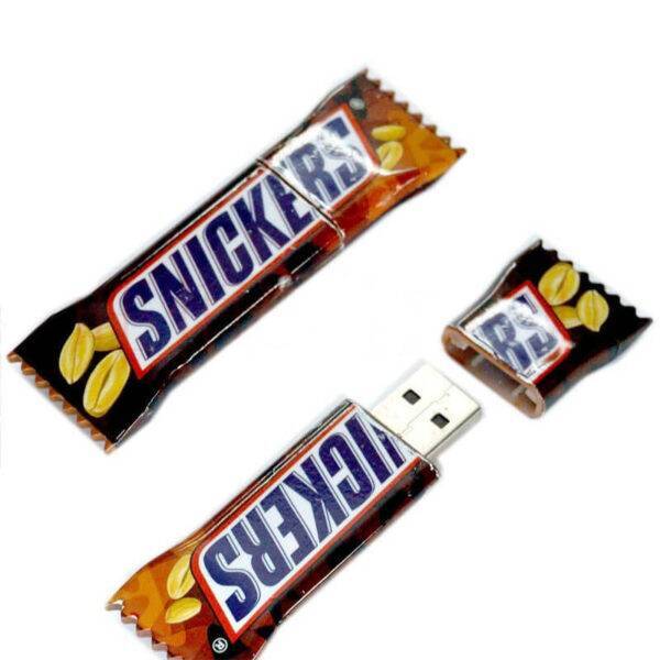 Candy shaped custom PVC USB flash drive with wrapped sweet candy with twist ends - promotional USB drive by YOUSAN USB manufacturer