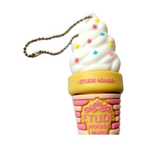 Ice Cream shaped custom PVC USB flash drive with white spiral cream texture with pink/yellow/blue star sprinkles on yellow/pink cone base - promotional USB drive by YOUSAN USB manufacturer