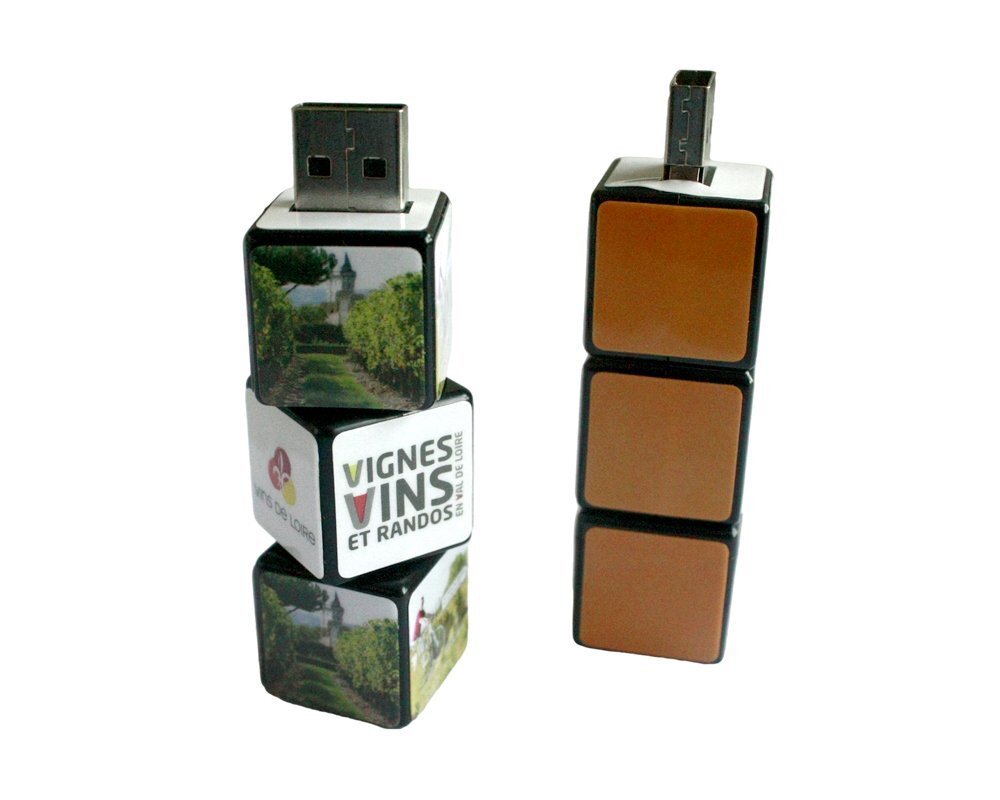 Custom promotional USB drives with full color logo printing for corporate branding