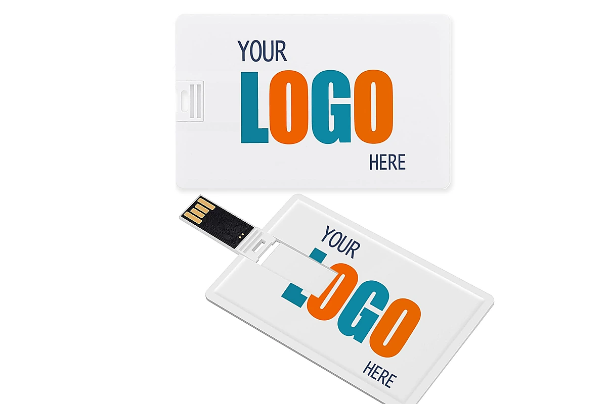 Custom logo business card USB flash drive