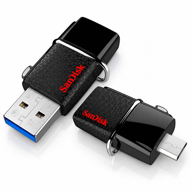 Compact black USB drives showing Type-A and smaller secondary connectors