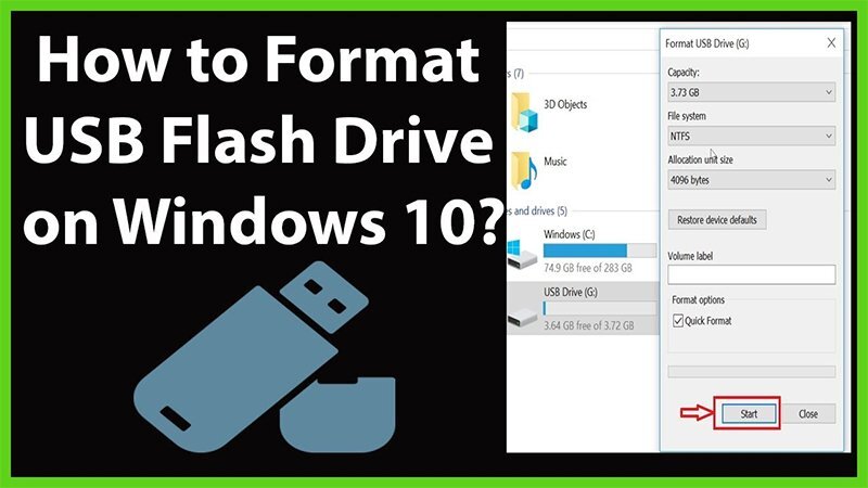 Cómo formatear una memoria USB en Windows 10